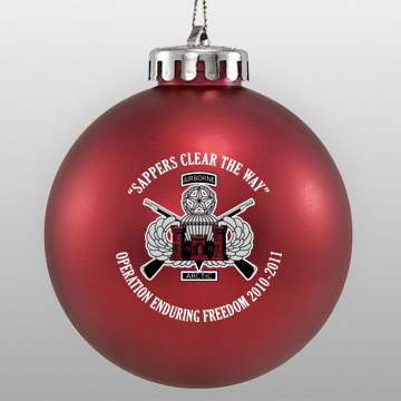 Custom Acrylic ornament example