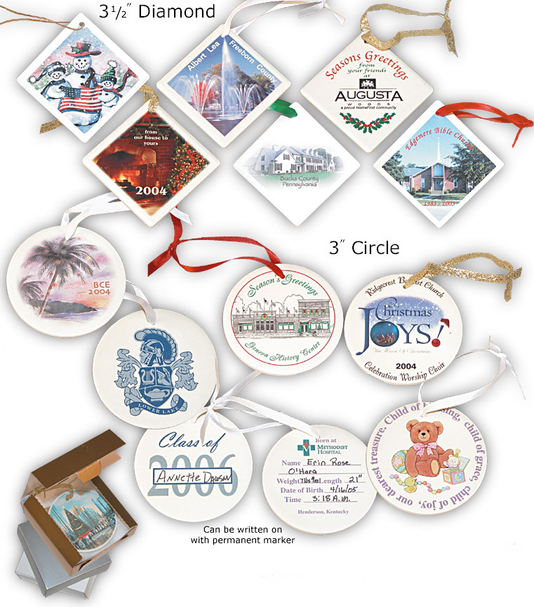 Custom Ceramic ornament example