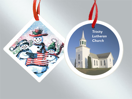 Custom ceramic Christmas ornaments