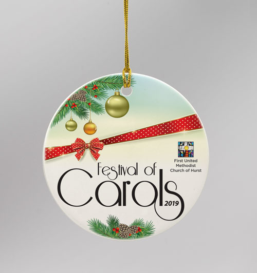 Custom Ceramic ornament example