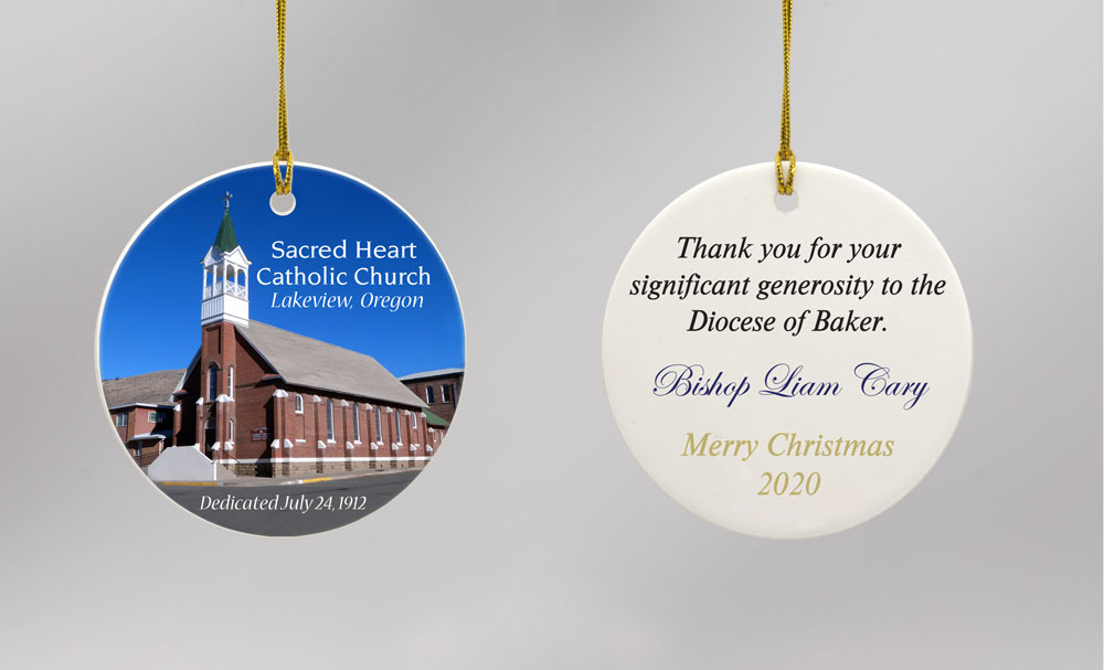 Custom Ceramic ornament example