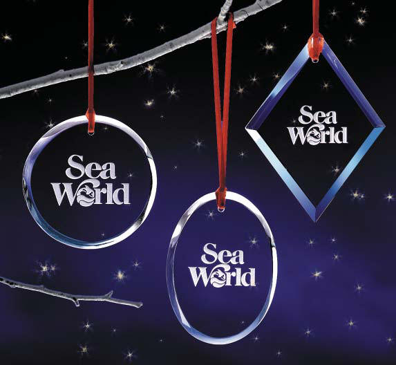 Custom crystal Christmas ornaments