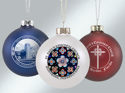 Custom glass Christmas ornaments