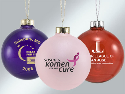 Custom Glass ornament example