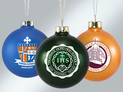 Custom Glass ornament example