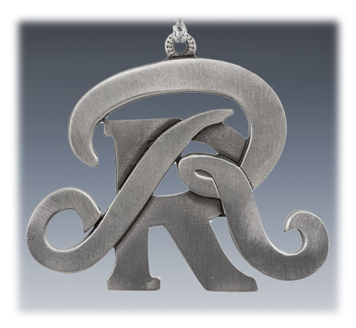 Custom Pewter ornament example