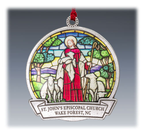 Custom Pewter ornament example