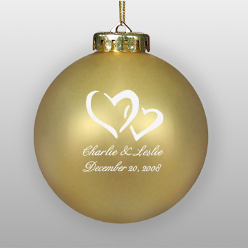Wedding hearts design ornament