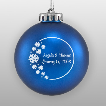 Wedding snowflakes design ornament