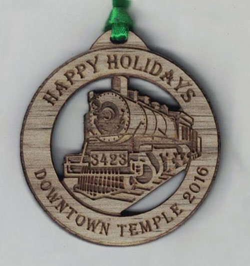 Custom Wood ornament example