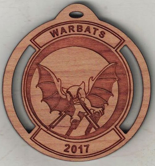 Custom Wood ornament example
