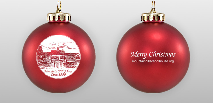 Acrylic Red Double Sided Ornament