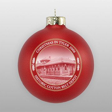 Red Personalized Landmark Ornament